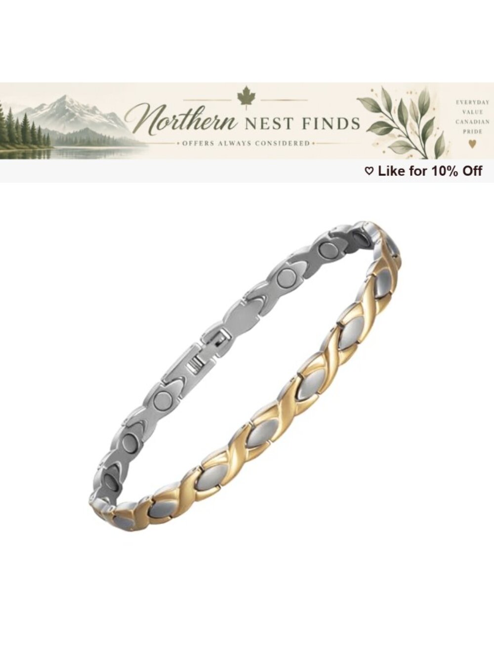 Magnetic Ankle Bracelet Stainless Steel Lymph Detox Anklet 3500 Gauss